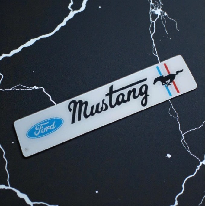 Plaque immatriculation design MUSTANG