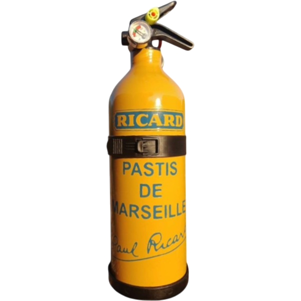 Extincteur fait mains sur le thème de RICARD