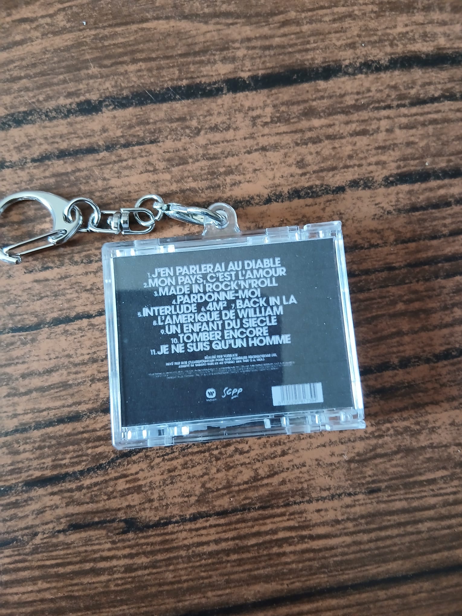 Porte-clés en forme de boîtier CD